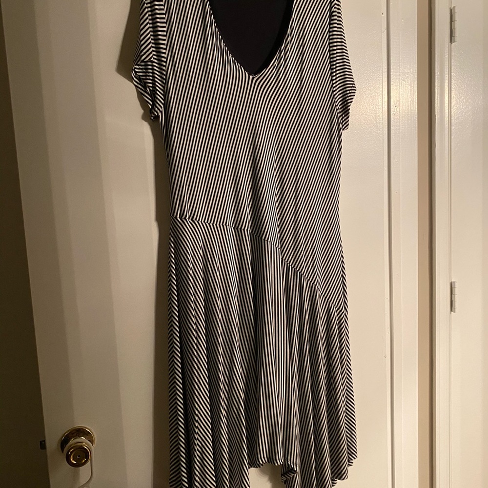 Long Dress black n white